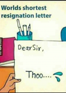 To resign or wait to be fired?